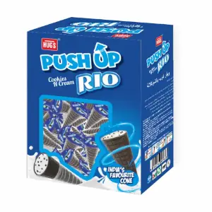 Hugs Push-Up-The-Cone Cookies & Cream