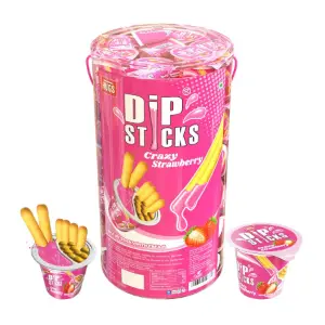 Hugs Dip Sticks Strawberry